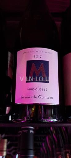 Burgundy Viré-clessé Jean-Pierre Michel Terroirs de Quintaine 2017