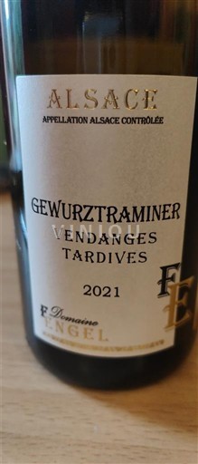 Alsasko Vendanges Tardives Domaine Engel Gewurztraminer Vendanges Tardives 2021