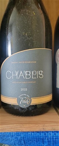 Burgundsko Chablis Domaine S Trois 2022