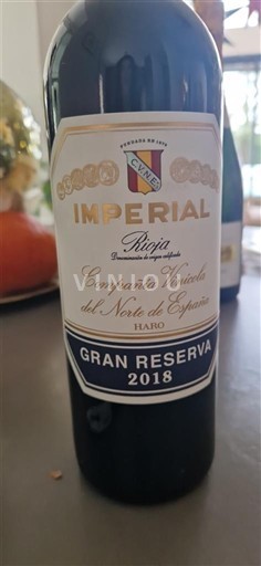 La Rioja Rioja Compañía Vinícola del Norte de España Imperial Gran Reserva 2018