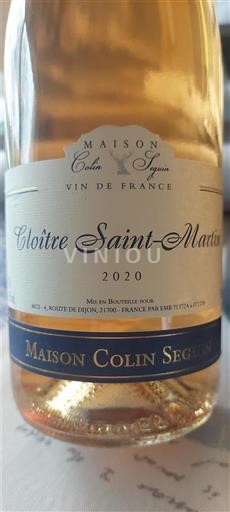 Bourgondië Niet gespecificeerd Maison Colin Seguin Cloître Saint-Martin 2020