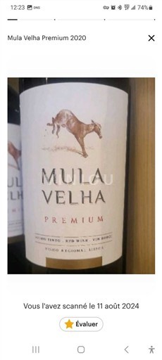 Bồ Đào Nha Lisboa Mula Velha Premium 2020