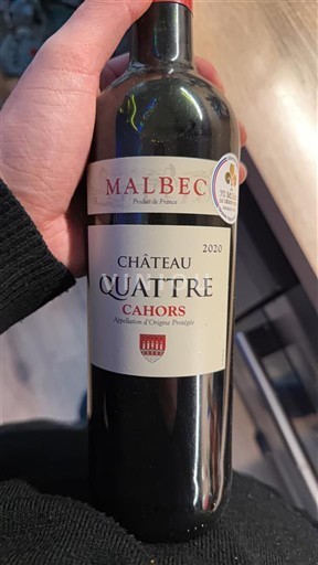 South West Cahors Château Quattre Malbec 2020