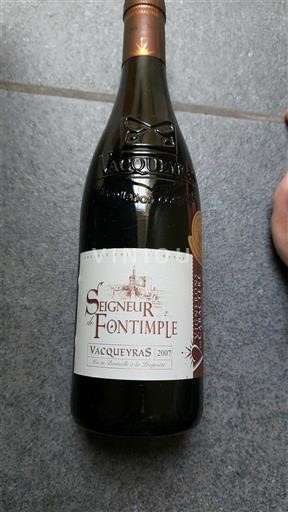 Rhônedalen Vacqueyras Seigneur de Fontimple 2007