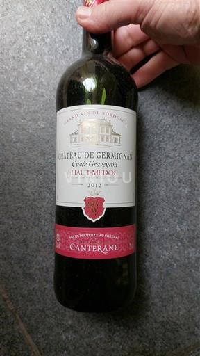 Bordeaux Haut-Médoc Château Germignan Gravyron 2012