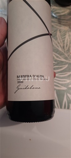 Piedmont Wines Barbera d'Alba Guidobono 2020