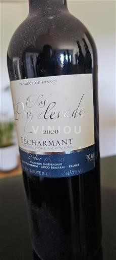 Sud-Ouest Pécharmant Clos Peyrelevade 2020