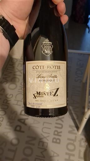 Rhônedalen Côte-rôtie Montez Bons Arrêts Monopole 2018