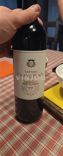 Sud-Ovest Côtes de Gascogne Château Grand Place 2019