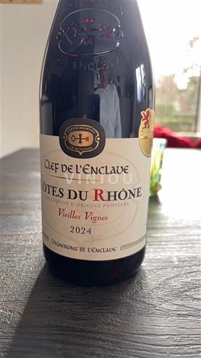 Rhônen laakso Côtes-du-rhône Clef de l'Enclave Vielles Vignes 2024