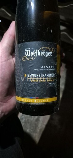 Vinhos Blanc sec Cuvée Saint Léon IX Wolfberger 2021 França Alsácia Vin de France