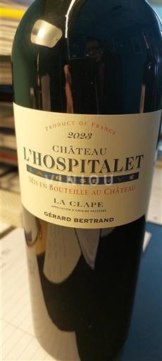 Languedoque La Clape Château L'Hospitalet Réserve 2022