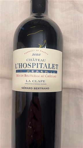 Languedoc La Clape Château L'Hospitalet Réserve 2022