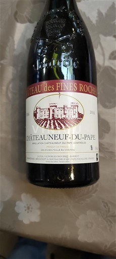 Vale do Ródano Châteauneuf-du-Pape Château S Fines Roches 2016