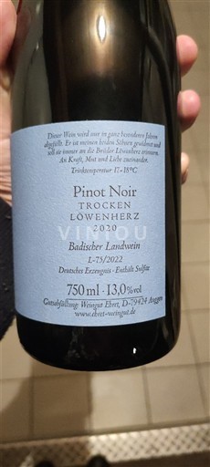 Baden No especificado Weingut Ehret Löwenherz 2020