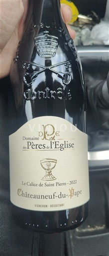 Rhônen laakso Châteauneuf-du-Pape Domaine S Pères de l'Eglise Le Calice de Saint Pierre 2022