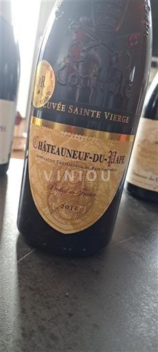 Rhônen laakso Châteauneuf-du-Pape Cuvée Sainte Vierge Sainte Vierge 2016
