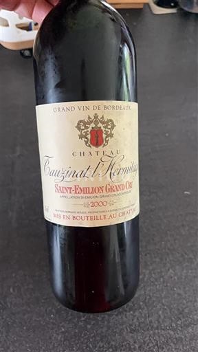 Burdeos Saint-Émilion Gran Cru Château Cauzinat L'Hermitage 2000