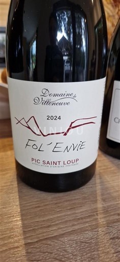 Languedoc Pic-saint-loup Domaine Villeneuve Fol'Envie 2024