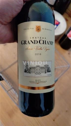Bordeaux Côtes de Bordeaux Château Grand Champ Vieilles Vignes 2016