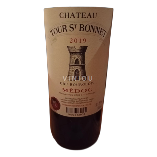 Vin Rouge sec Cru Bourgeois Château Tour St-Bonnet 2019 France Bordeaux Médoc AOC
