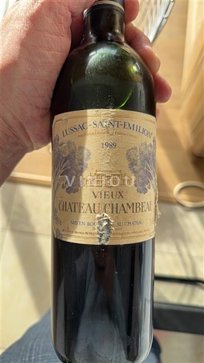 Bordeaux Lussac-Saint-Émilion Château Vieux Château Chambreau 1989