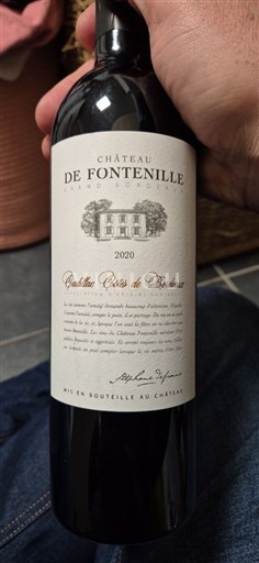 Bordeaux Cadillac-côtes-de-bordeaux Château Fontenille 2020