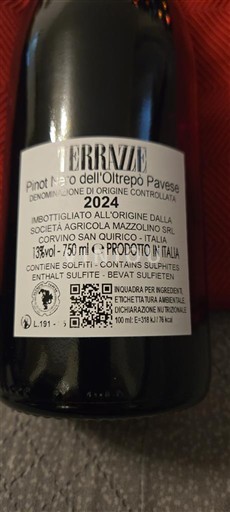 Lombardía Oltrepò Pavese Società Agricola Mazzolino Terrazze 2024