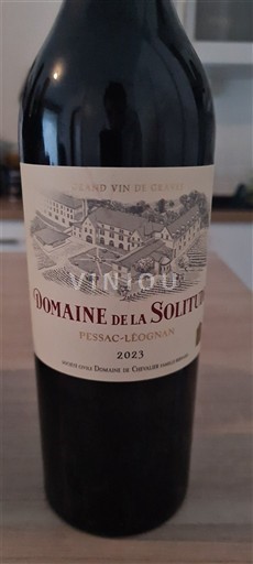 Bordeaux Pessac-Léognan Domaine La Solitude 2023
