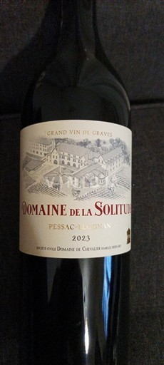 Bordeaux Pessac-Léognan Domaine La Solitude 2023