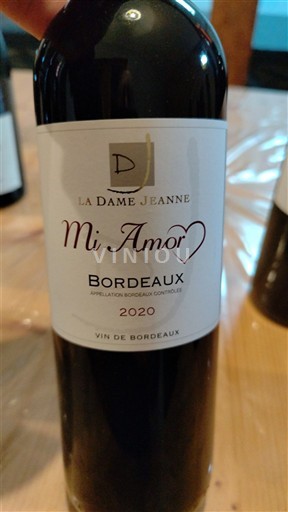 Bordeaux La Dame Jeanne Mi Amor 2020