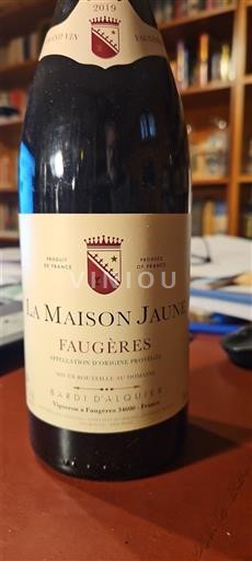 Languedoc Faugères Bardi d'Alquier La Maison Jaune 2019