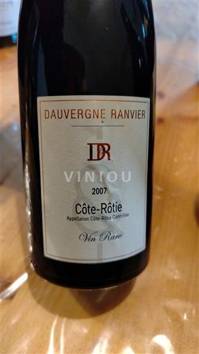 Rhônedalen Côte-rôtie Dauvergne Ranvier Vin Rare 2007