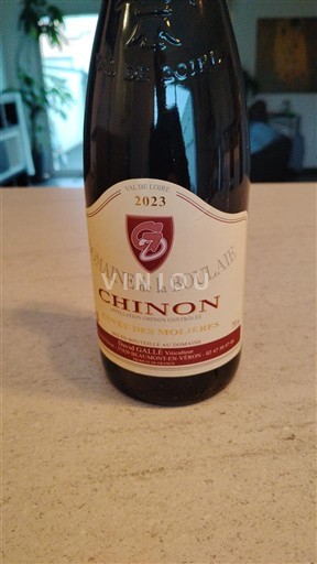 Vin Rouge sec Les Molières Domaine La Boulaie 2023 France Vallée de la Loire Chinon AOC