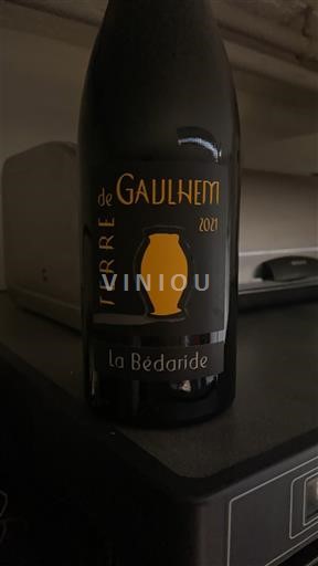 Wijnen Rouge sec Terre de Gaulhem La Bédaride 2021 Frankrijk Languedoc-Roussillon Pays d'Oc IGP