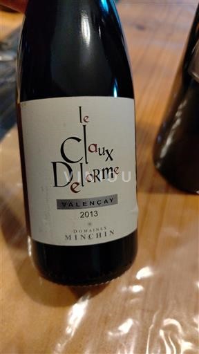 Valle della Loira Valençay Domaine Minchin Le Claux Delorme 2013