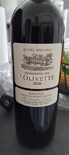 Provenza Bandol Domaine L'Olivette Spéciale 2020