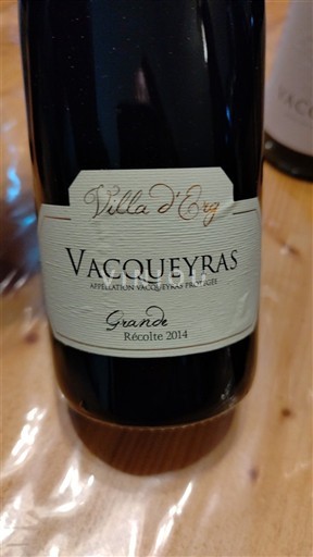 Rhônedalen Vacqueyras Villa d'Ery Grande 2014