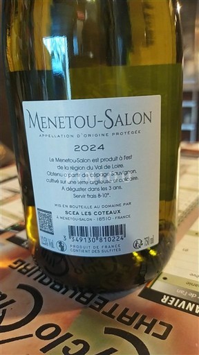 Wijnen Blanc sec Scéta Les Coteaux 2024 Frankrijk Loirevallei Menetou-Salon AOC