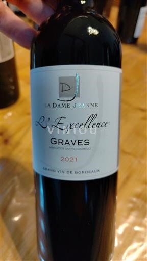 Bordeaux Graves La Dame Jeanne L'Excellence 2021