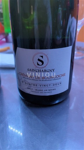 Burgundy Crémant de Bourgogne Sainchargny N° Quatre-Vingt-Deux Non-Vintage