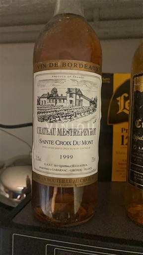 Burdeos Sainte-Croix-Du-Mont Château Mestrepuyrot 1999