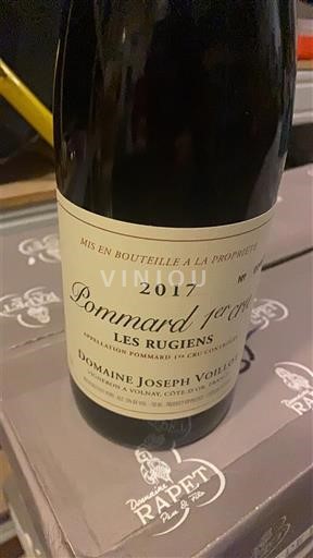 Bourgogne Không được chỉ định Premier Cru Domaine Joseph Voillot Les Rugiens 2017