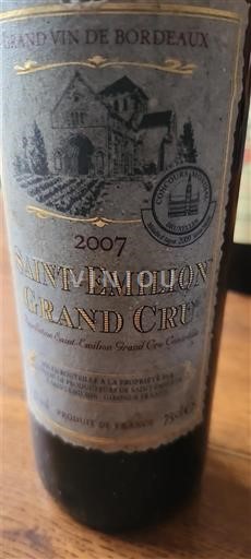 Burdeos Saint-Émilion Gran Cru Château Château 2007