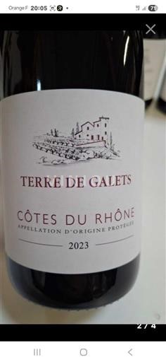 Rhônedalen Côtes-du-rhône Terre de Galets 2023
