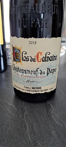 Valle del Ródano Châteauneuf-du-Pape. Clos du Calvaire 2018