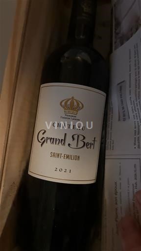 Bordeaux Saint-Émilion Château Grand Bert 2021