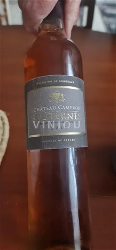 Bordeaux Sauternes Château Camerom 2015
