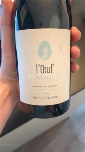 Roussillon Côtes-du-Roussillon Rière Cadène l'Oeuf Bleu 2021