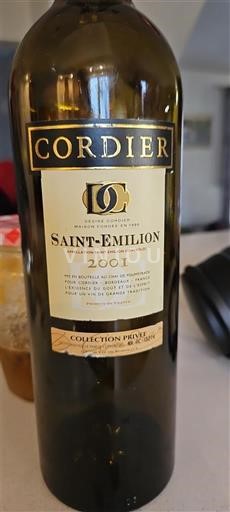 Bordeaux Saint-Émilion Cordier Collection Privée 2001